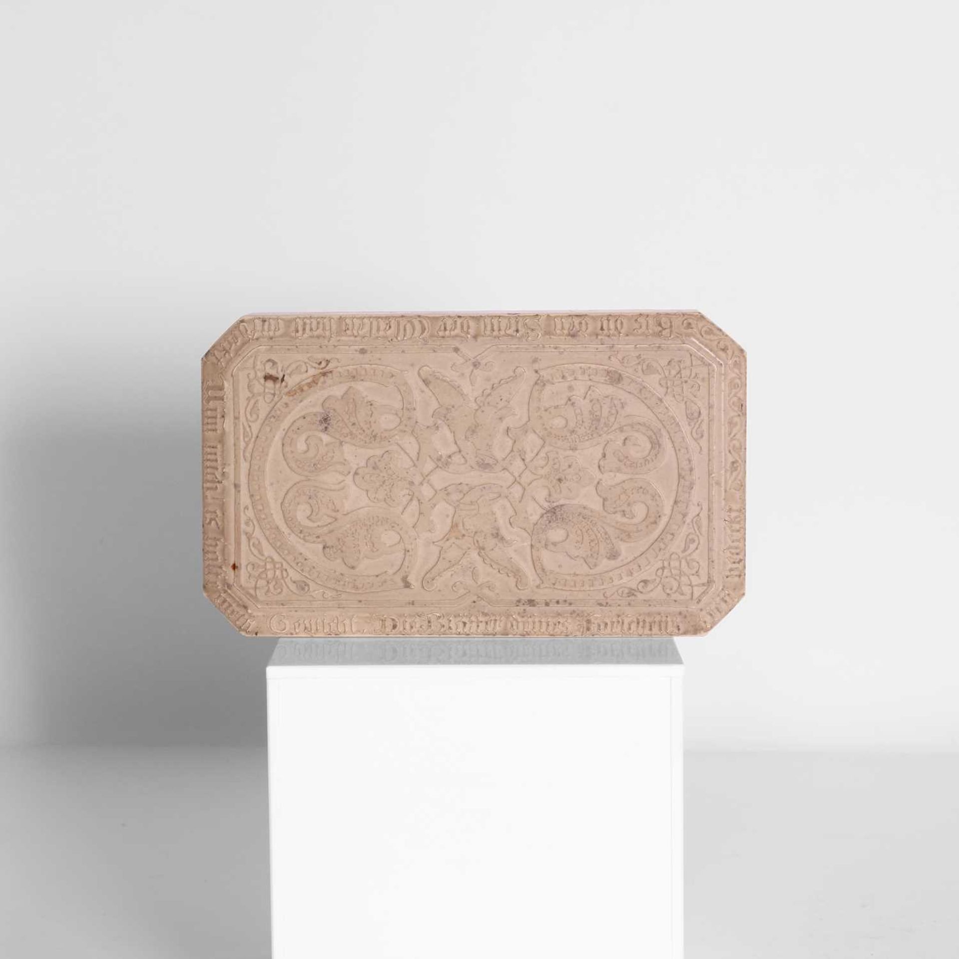 A limestone desk weight, - Image 2 of 4