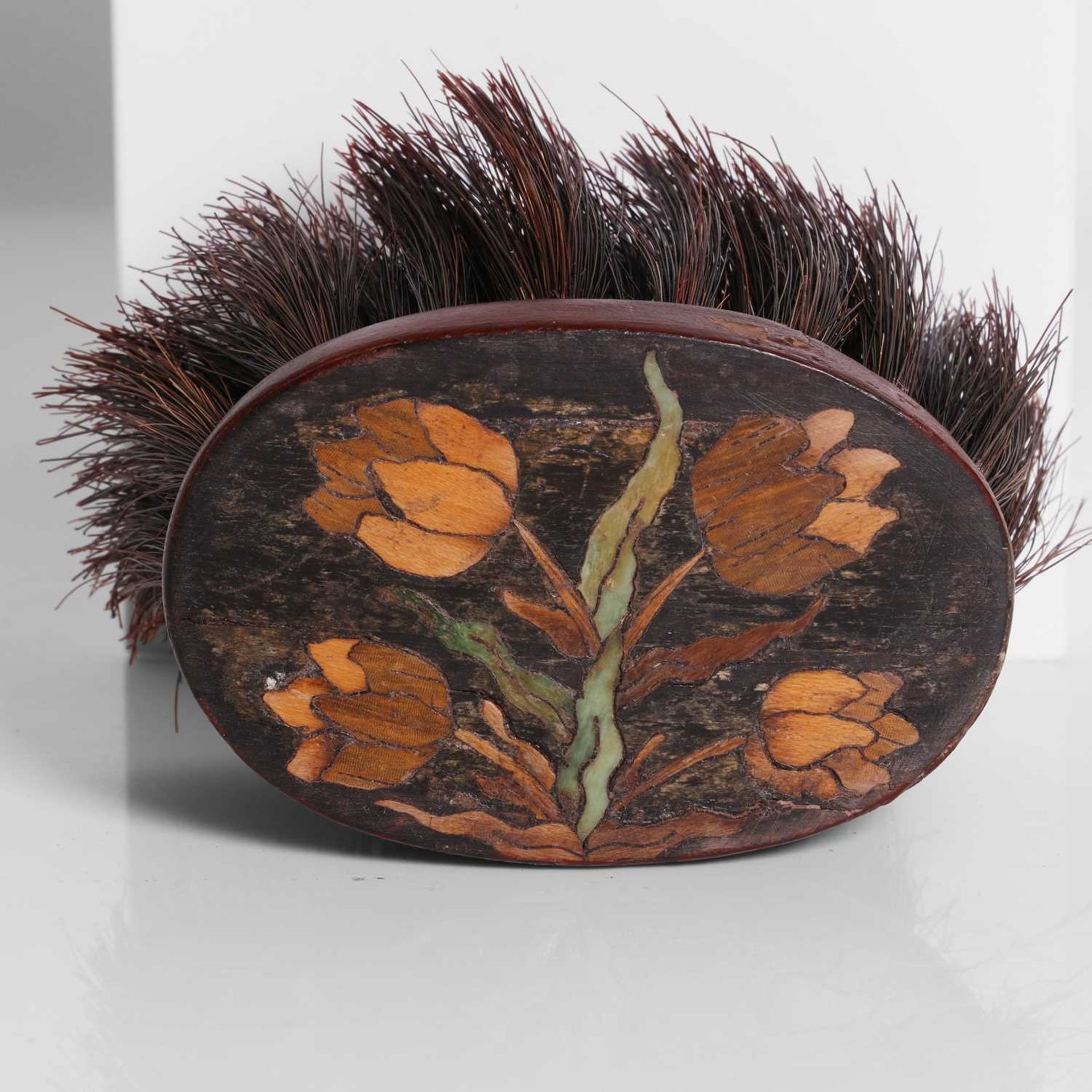 A specimen-wood-inlaid clothes brush, - Image 2 of 22