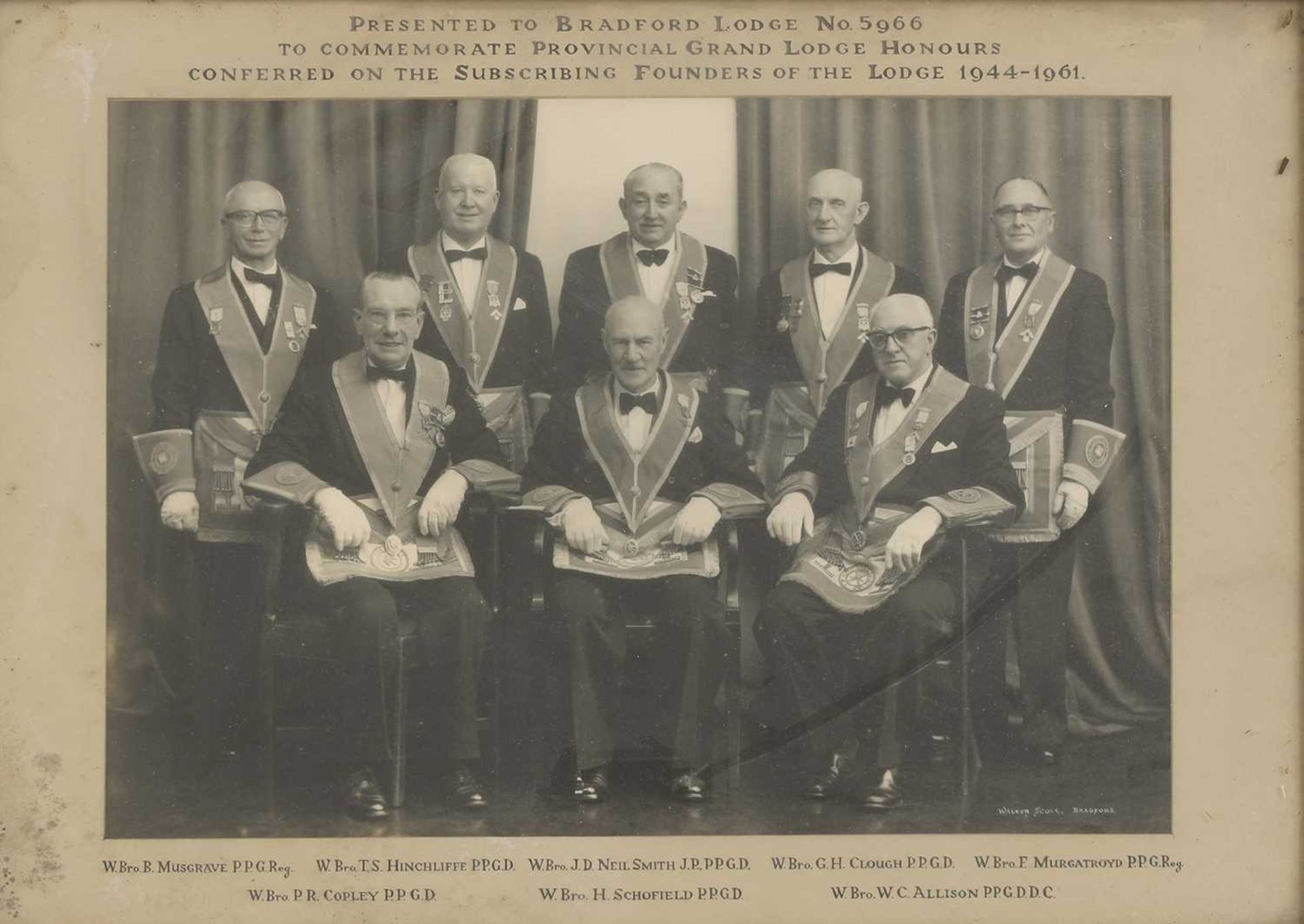 A group of Masonic portrait photographs, - Image 17 of 19