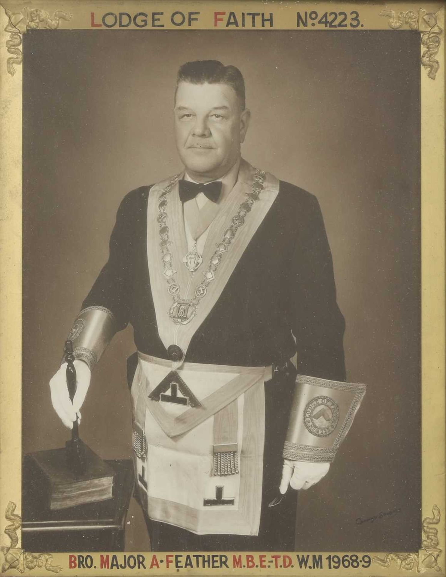 A group of Masonic portrait photographs, - Image 14 of 19