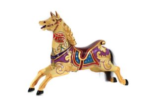 A fairground carousel galloper mount by Anderson,