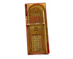 A fairground bagatelle roll-down game by Charles Duffield,