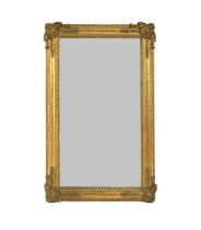 A gilt framed mirror,