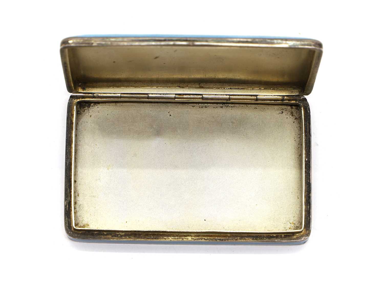 A silver and enamelled snuff box, - Image 4 of 4