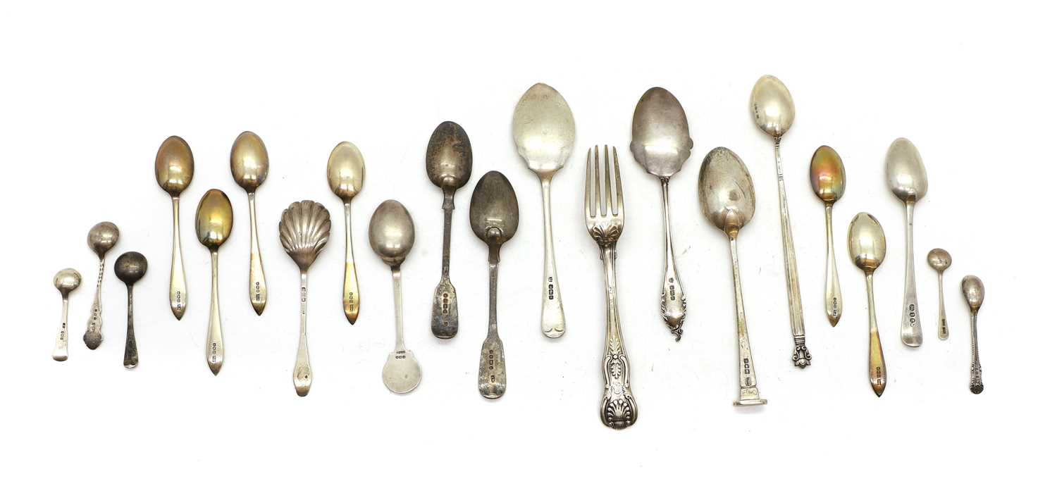 A collection of silver spoons - Image 2 of 2