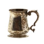 A George II silver mug,