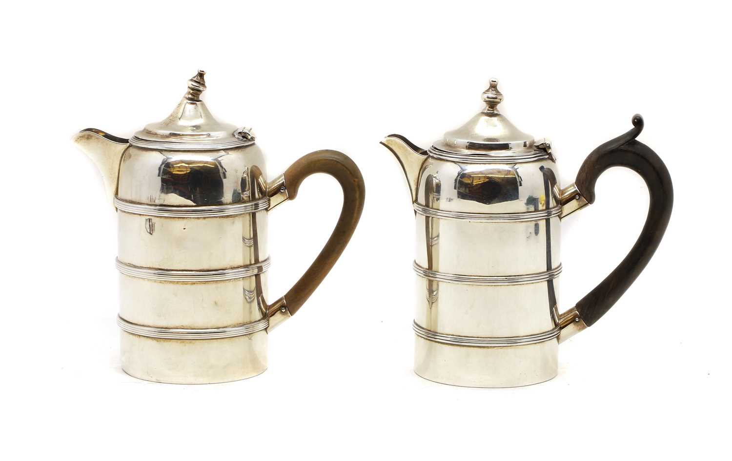 Two silver hot water jugs - Image 2 of 3