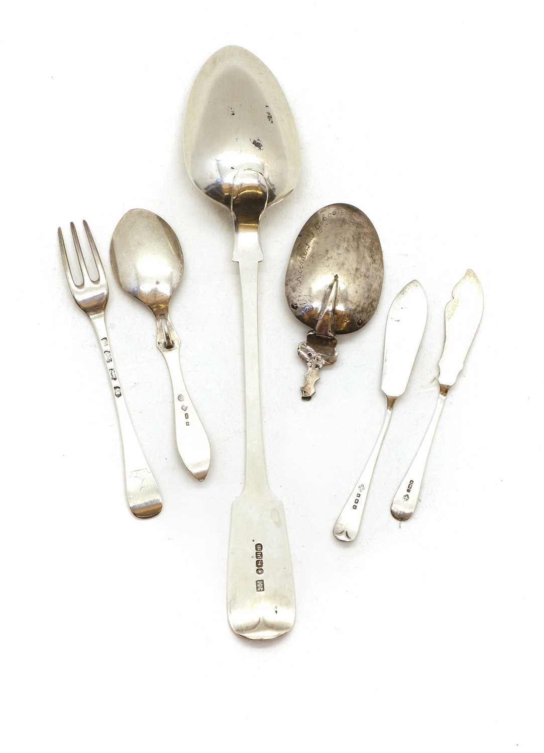 A group of silver flatware, - Image 2 of 2