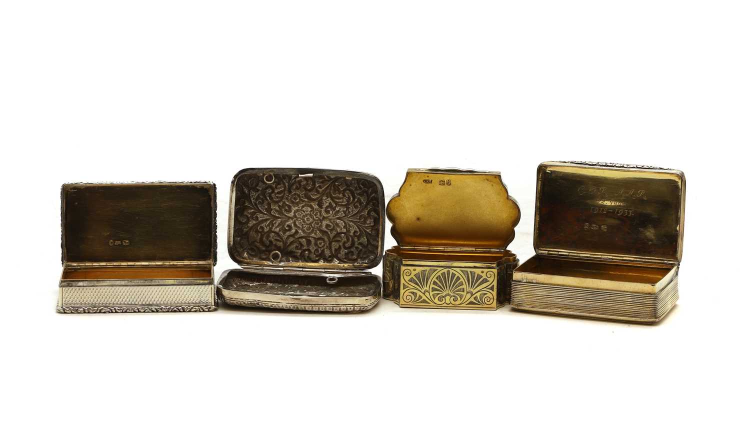 A group of four silver boxes - Image 5 of 5