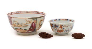 Two Chinese porcelain tea bowls,