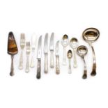 A canteen of silver plated flatware