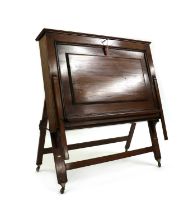 A Victorian mahogany folio stand,