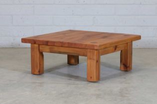 A Swedish pine coffee table,