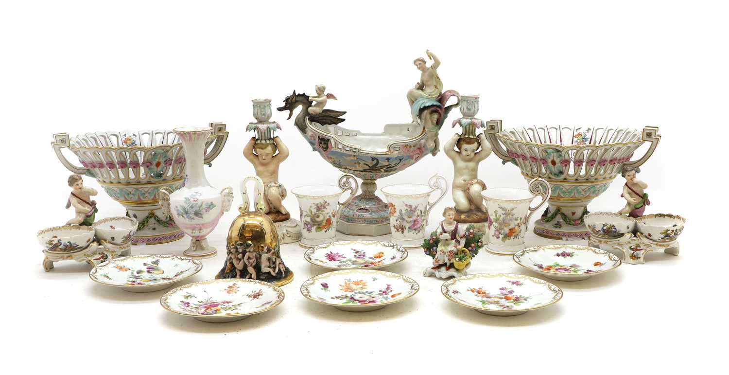 A collection of Continental porcelain