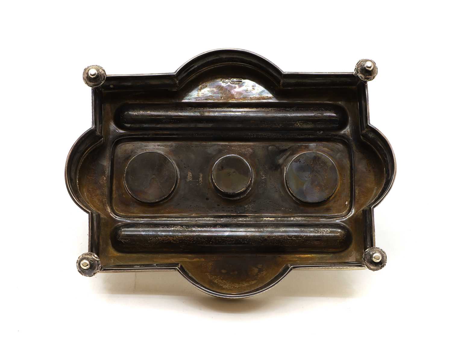 A Victorian silver inkstand, - Image 5 of 5