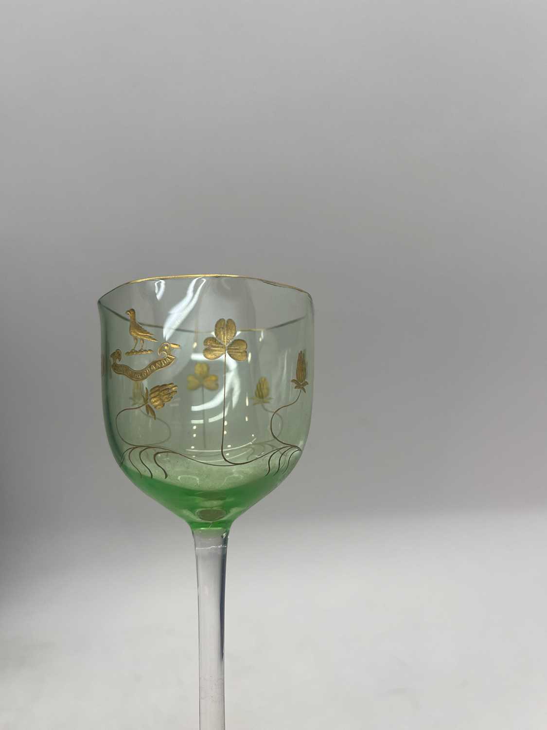 A suite of armorial drinking glasses - Image 7 of 21
