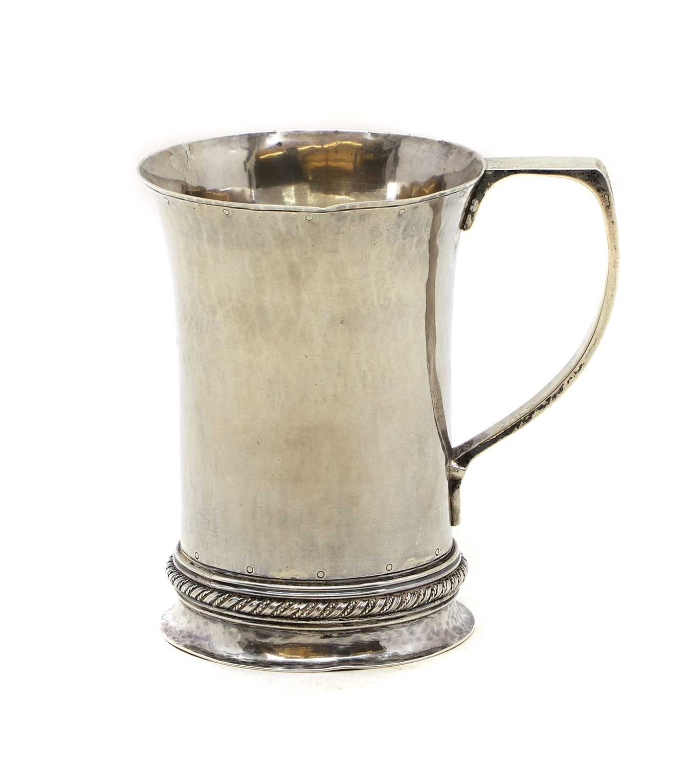 A silver mug