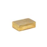 A 9ct gold vesta case