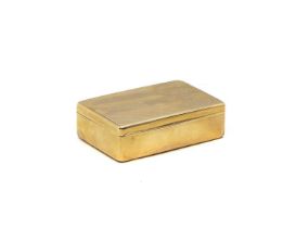 A 9ct gold vesta case