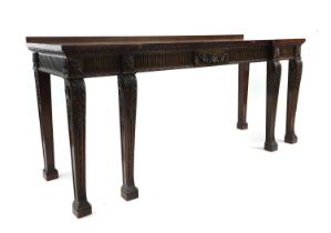 A large mahogany serving table,