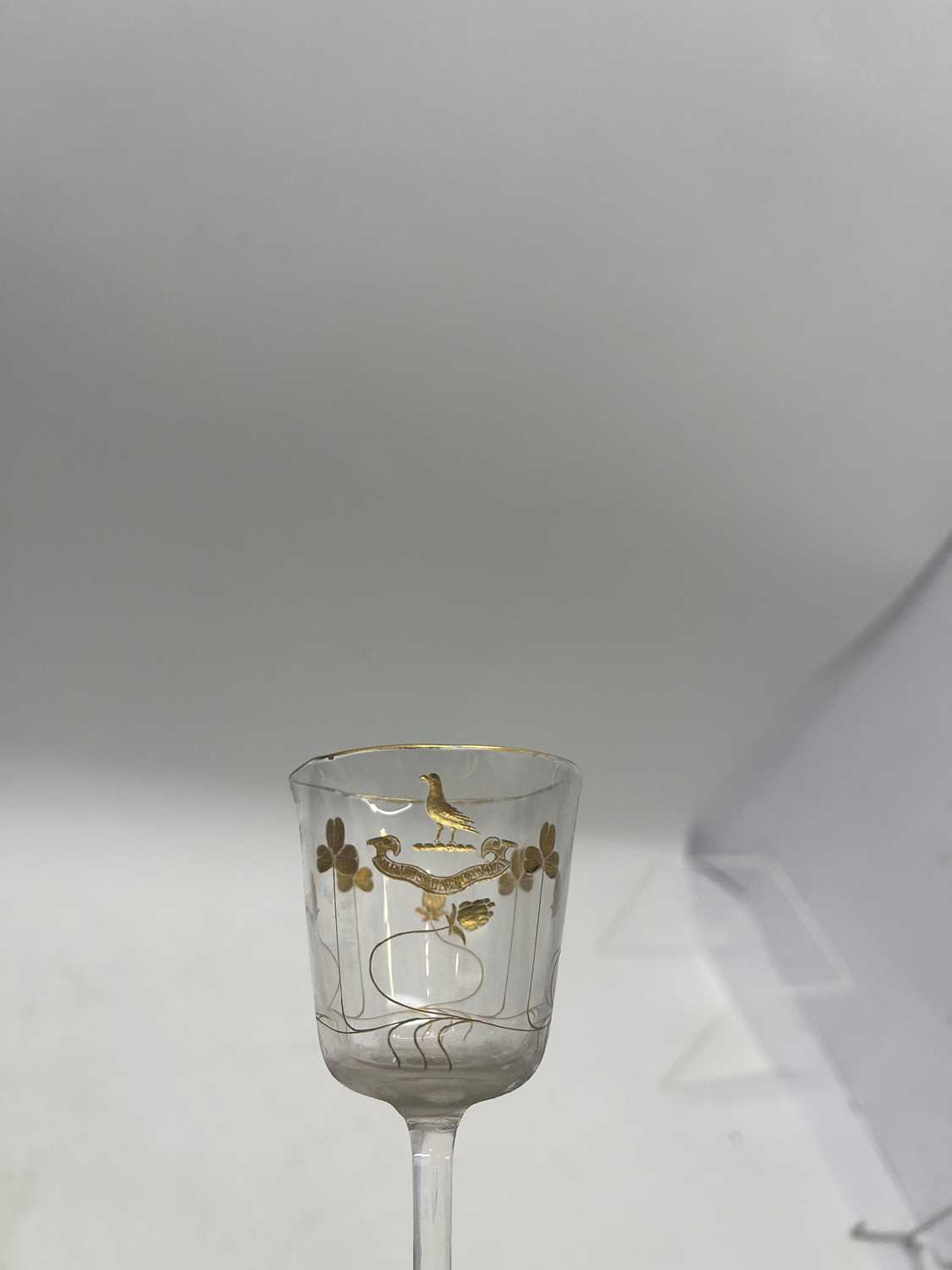 A suite of armorial drinking glasses - Image 8 of 21