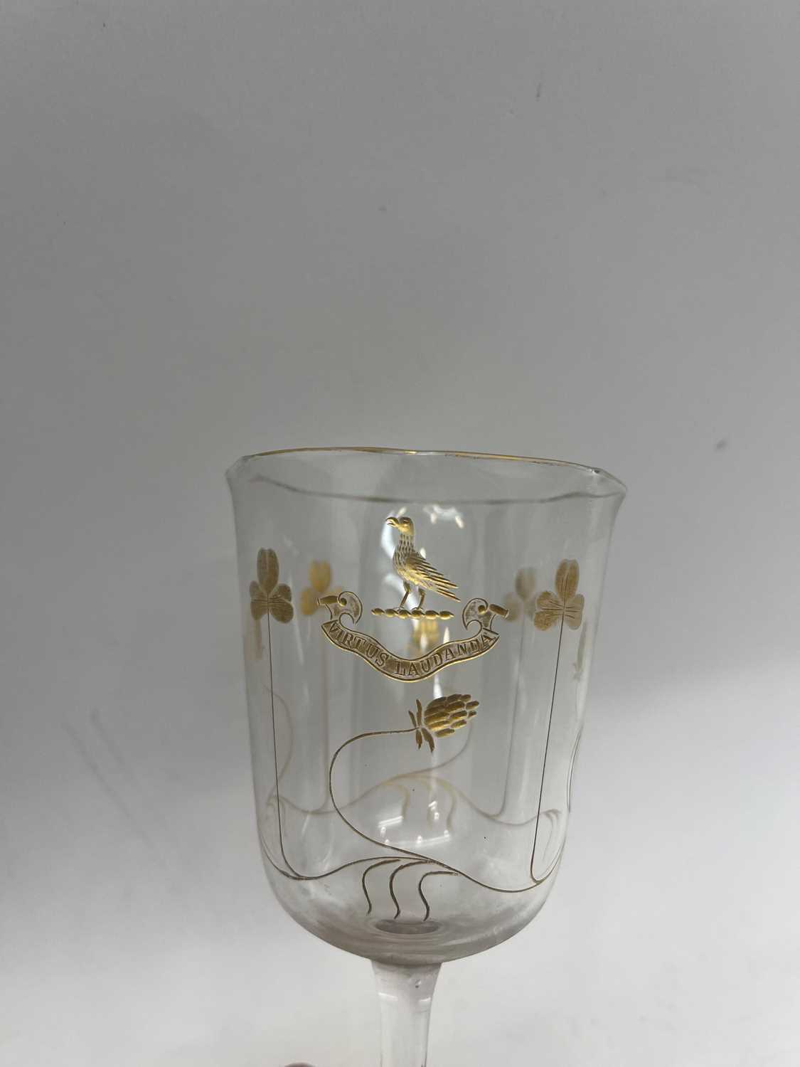 A suite of armorial drinking glasses - Image 19 of 21