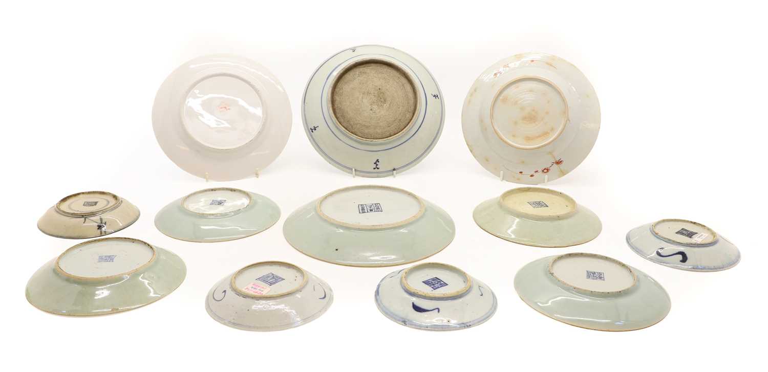 A collection of Chinese plates and saucers, - Image 2 of 6