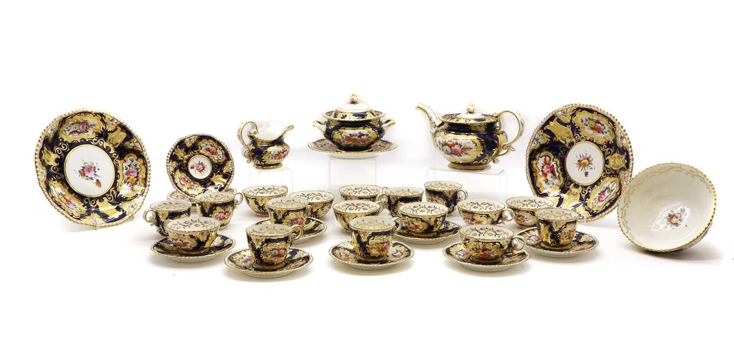 A collection of possibly Coalport porcelain,