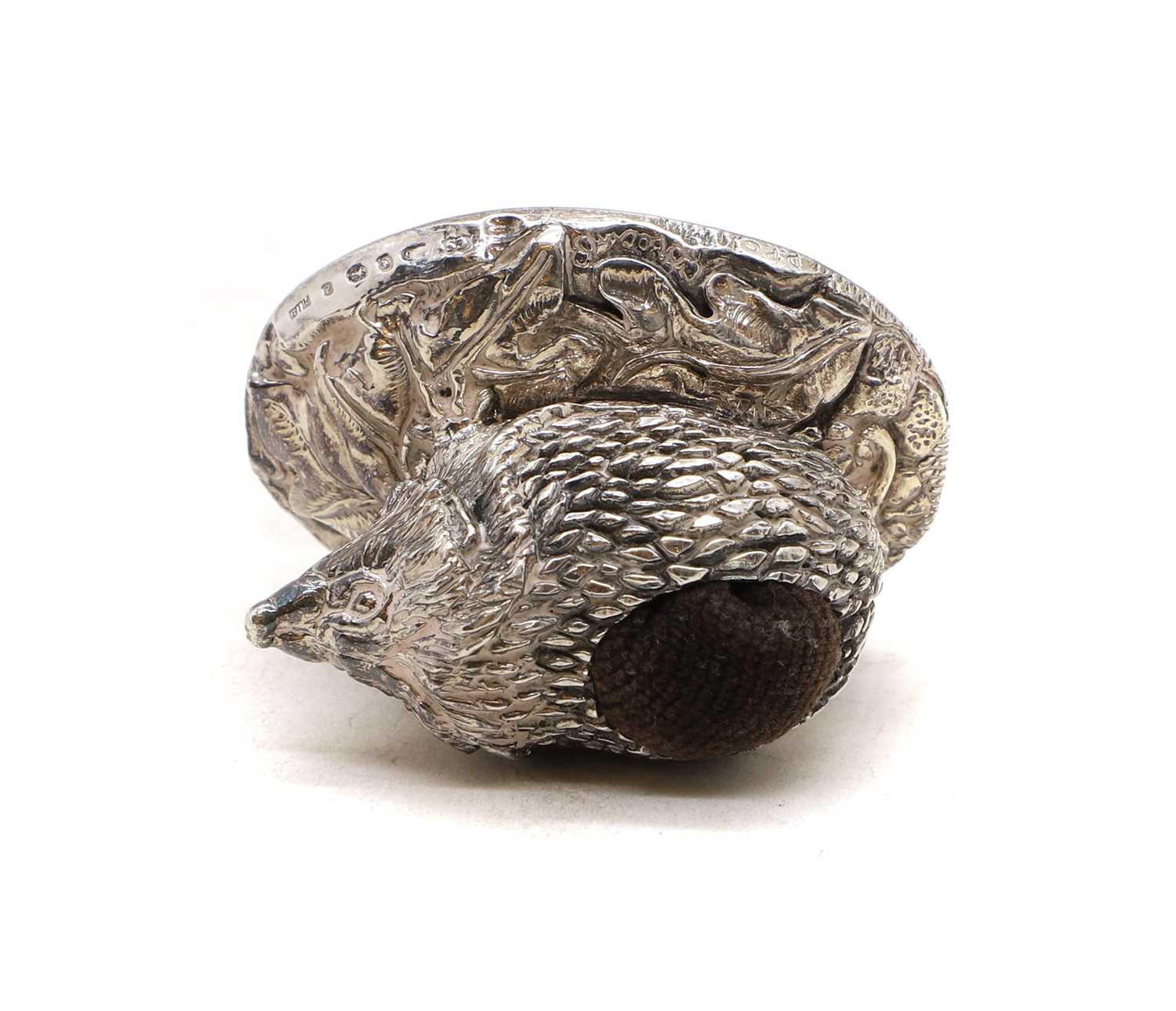 A silver novelty pin cushion, - Image 3 of 4