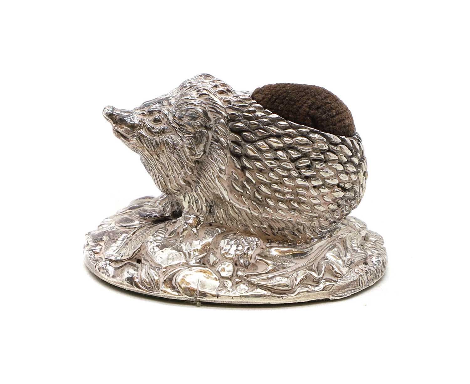 A silver novelty pin cushion, - Image 2 of 4