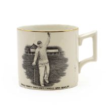 A J.H. Weatherby & Sons commemorative pottery mug