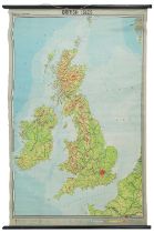 A Westermann wall map of the British Isles,