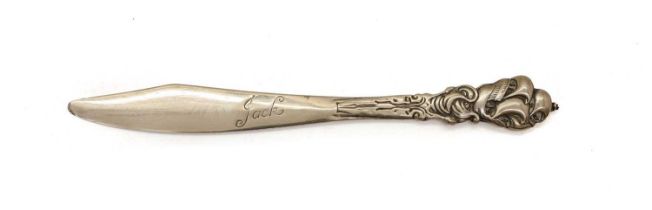 An Arts and Crafts silver paper knife,