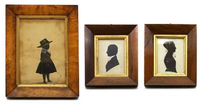 Three Victorian silhouettes