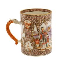 A Chinese porcelain mug,