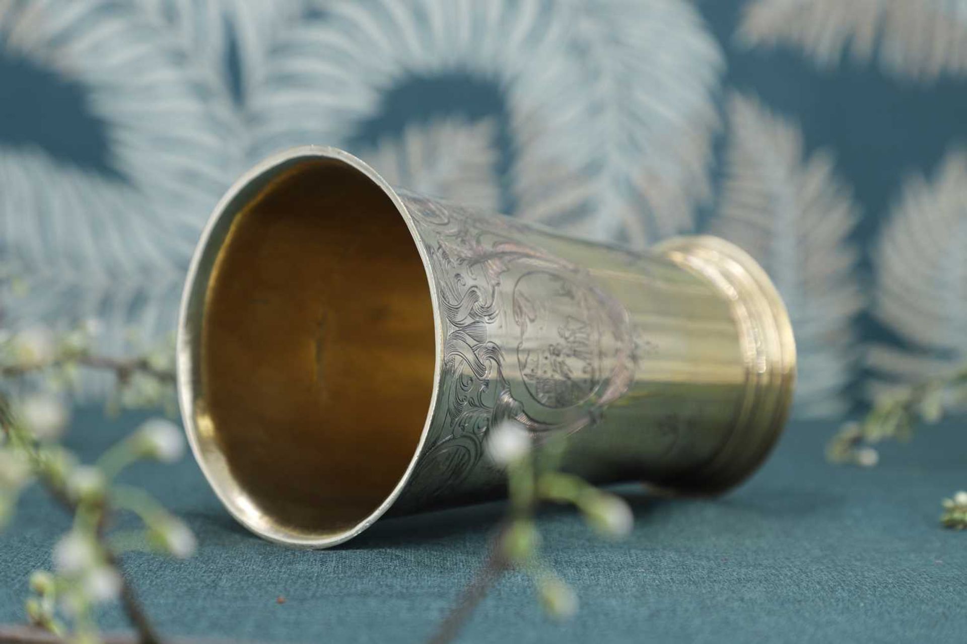 A Dutch-style silver-gilt beaker, - Image 6 of 8