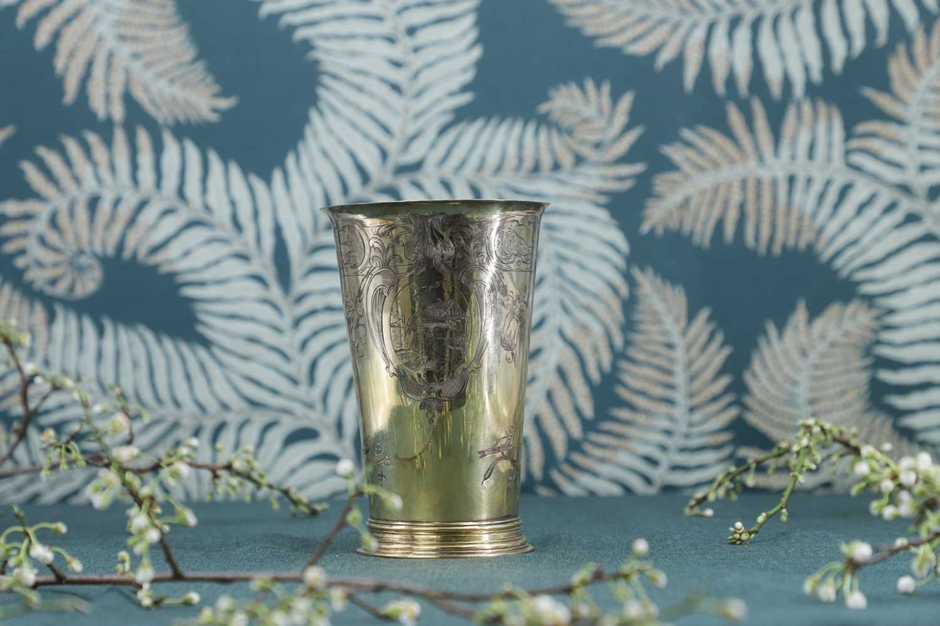 A Dutch-style silver-gilt beaker, - Image 5 of 8