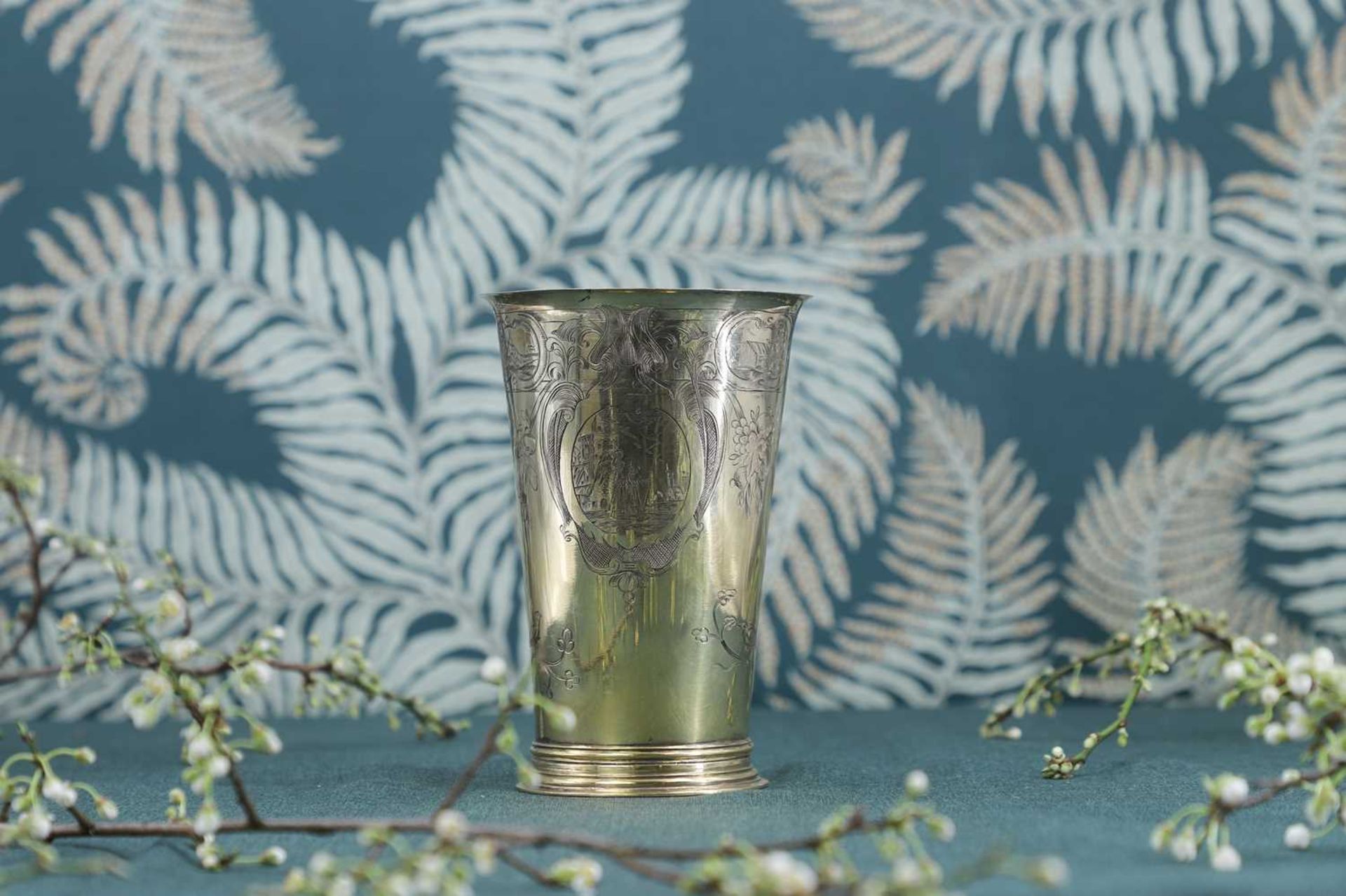 A Dutch-style silver-gilt beaker, - Image 3 of 8