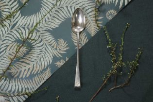 A George II Irish silver hook-end spoon,