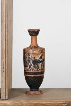 An Attic black-figured lekythos in the manner of the Haimon painter,