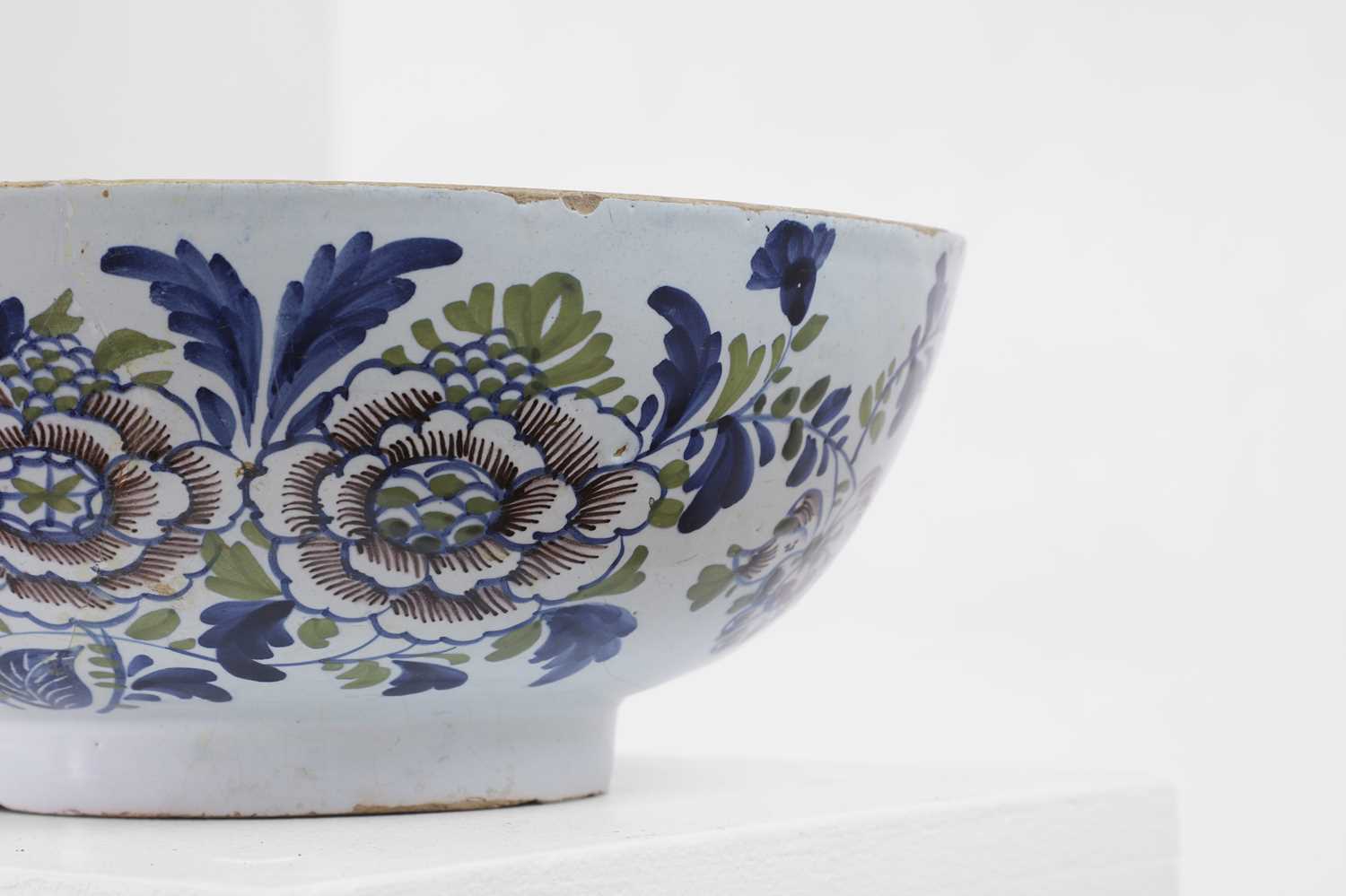 A delftware tin-glazed earthenware punchbowl, - Image 2 of 21