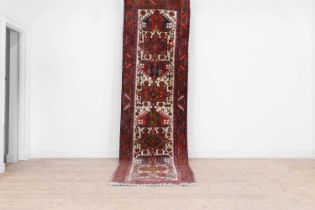 An Heriz wool runner,