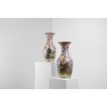 A pair of porcelain vases,