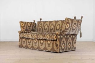 A two-seater Knole sofa,