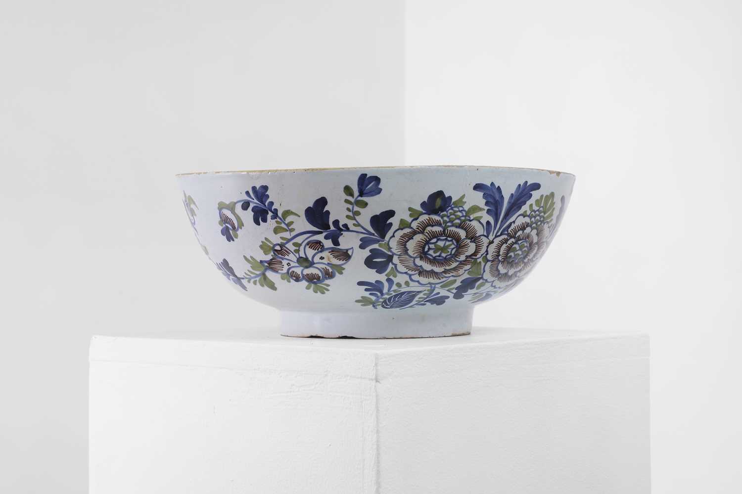 A delftware tin-glazed earthenware punchbowl, - Image 3 of 21