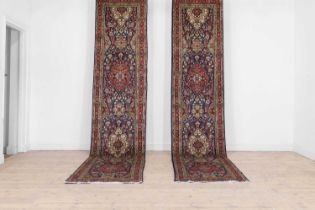 A near pair of Tabriz wool runners,