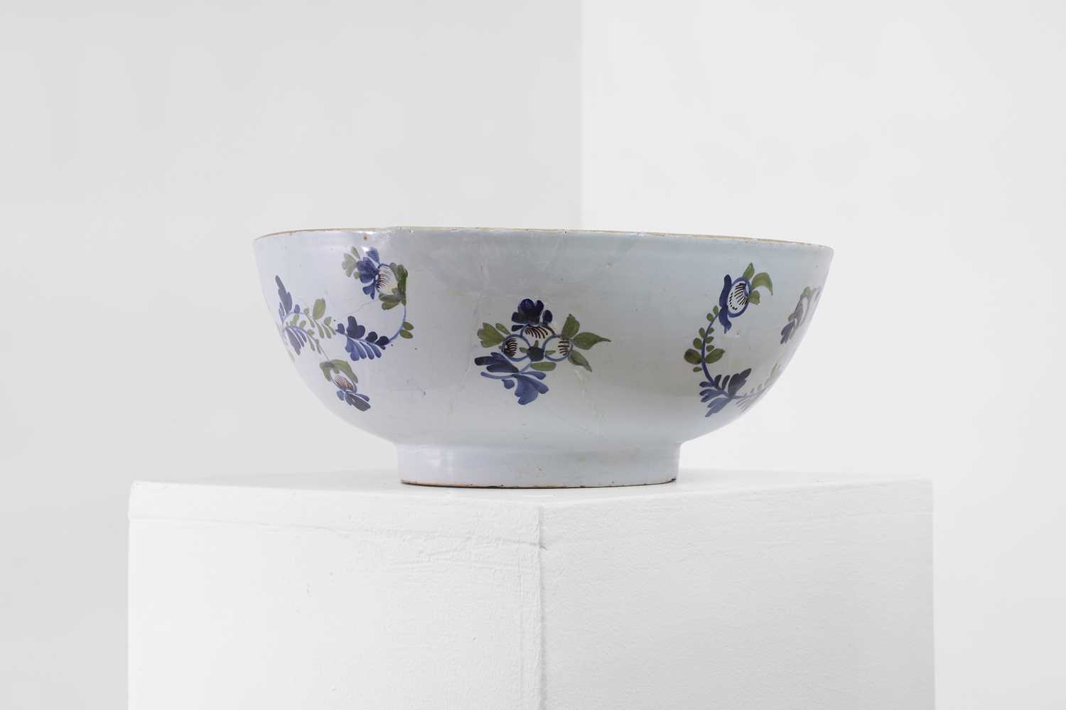 A delftware tin-glazed earthenware punchbowl, - Image 4 of 21
