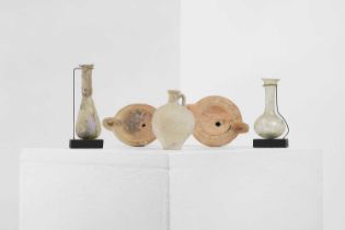 A group of five small Roman antiquities,