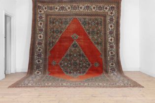 A Khorassan wool carpet,