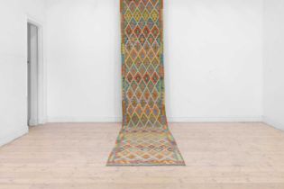 A kilim flat-weave wool runner,